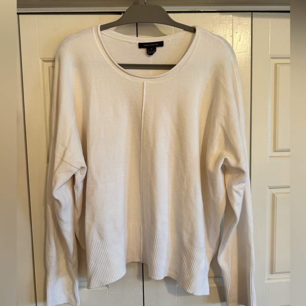 French connection white sweater